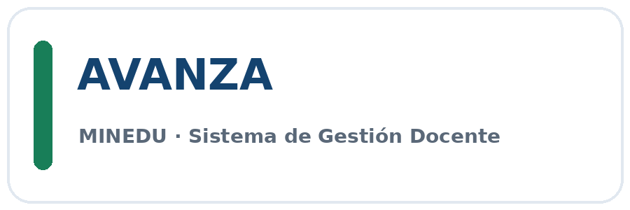 AVANZA MINEDU