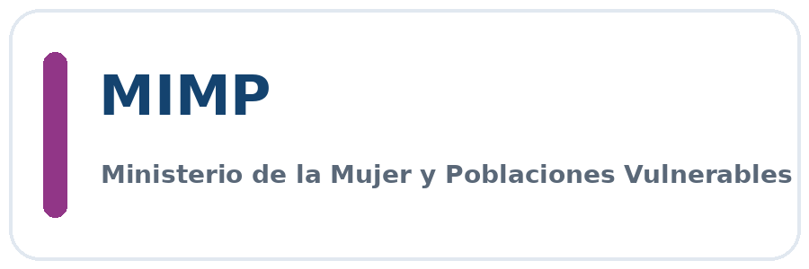 Ministerio de la Mujer y Poblaciones Vulnerables